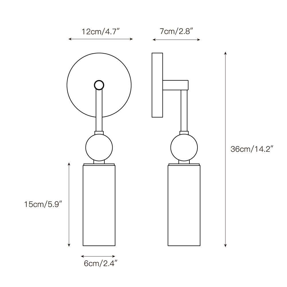 Harlin Alabaster Plug-in Wall Sconce