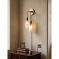 Load image into Gallery viewer, Harlin Alabaster Plug-in Wall Sconce
