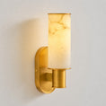 Load image into Gallery viewer, Harlin Vertical Alabaster Sconce
