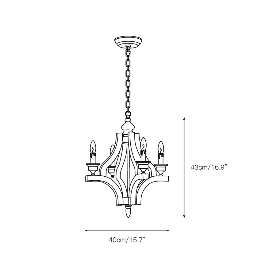 Harper Chandelier – detail 4 — Dimension drawings 1