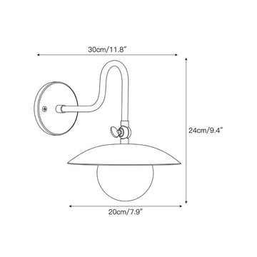 Hartwell Wall Sconce – detail 3 — Dimension drawings 1