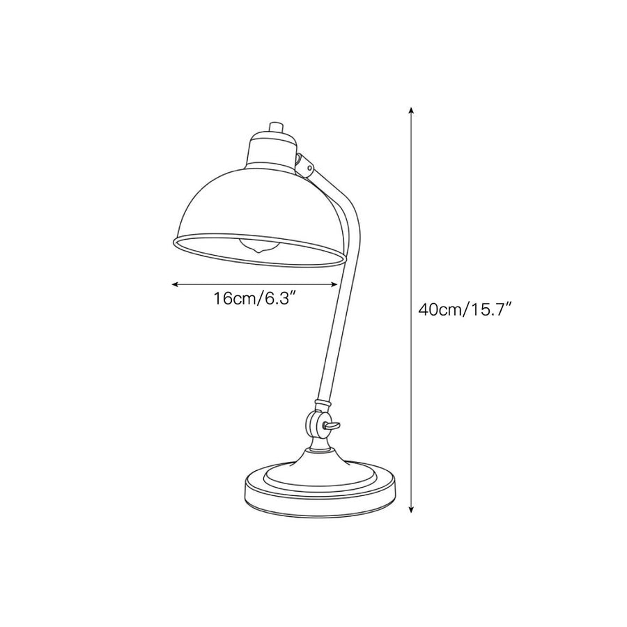 Harvard Brass Table Lamp — Dimension drawings 1