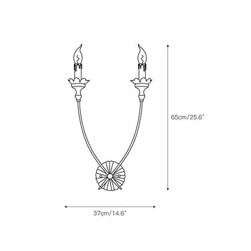 Hasselt Wall Lamp – detail 3 — Dimension drawings 1