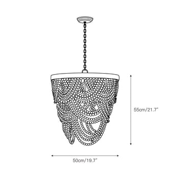 Hatfield Chandelier – detail 3 — Dimension drawings 1
