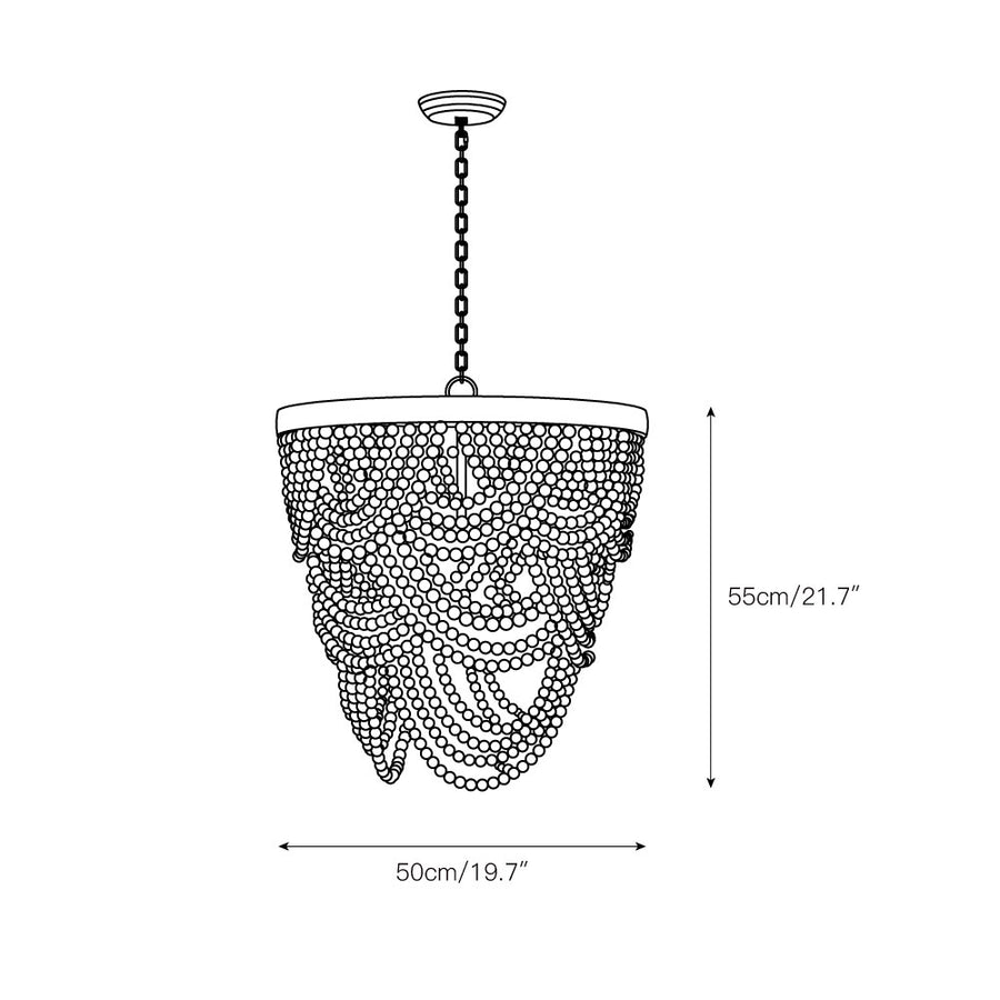 Hatfield Chandelier – detail 3 — Dimension drawings 1