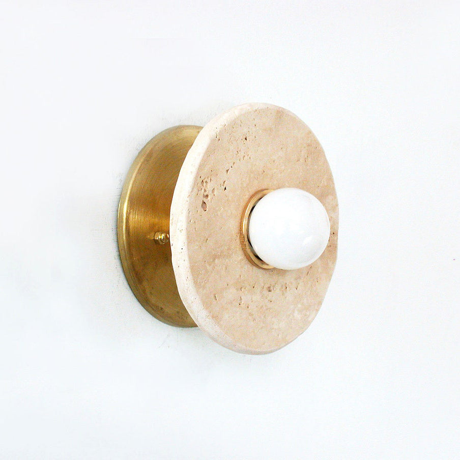 Haven Travertine Wall Sconce