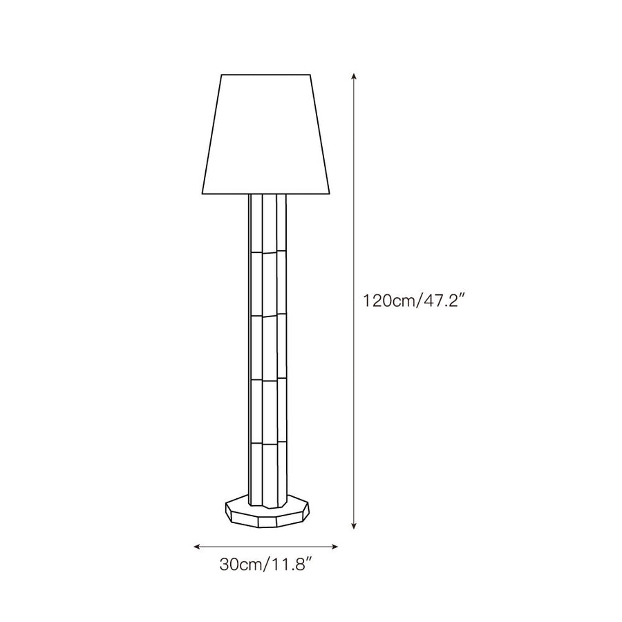 Hawksworth Floor Lamp – detail 3 — Dimension drawings 1