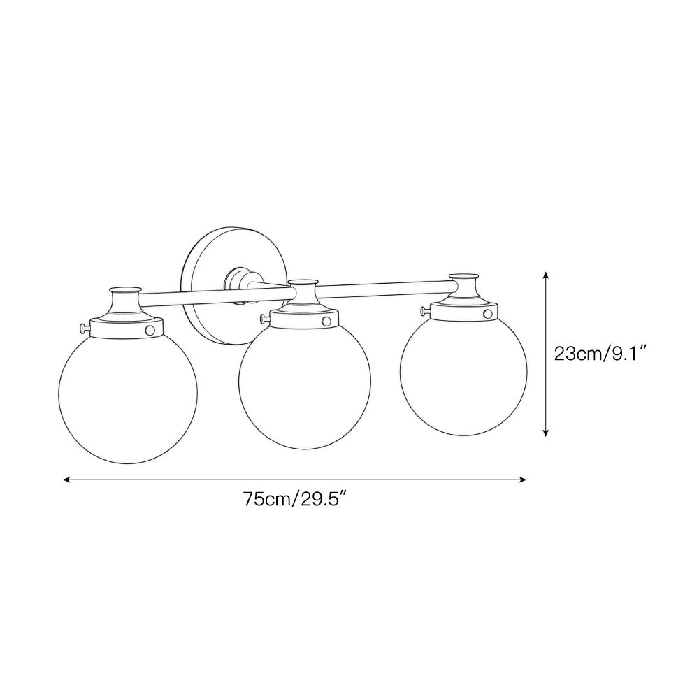 Hayes Glass Ball Wall Sconce