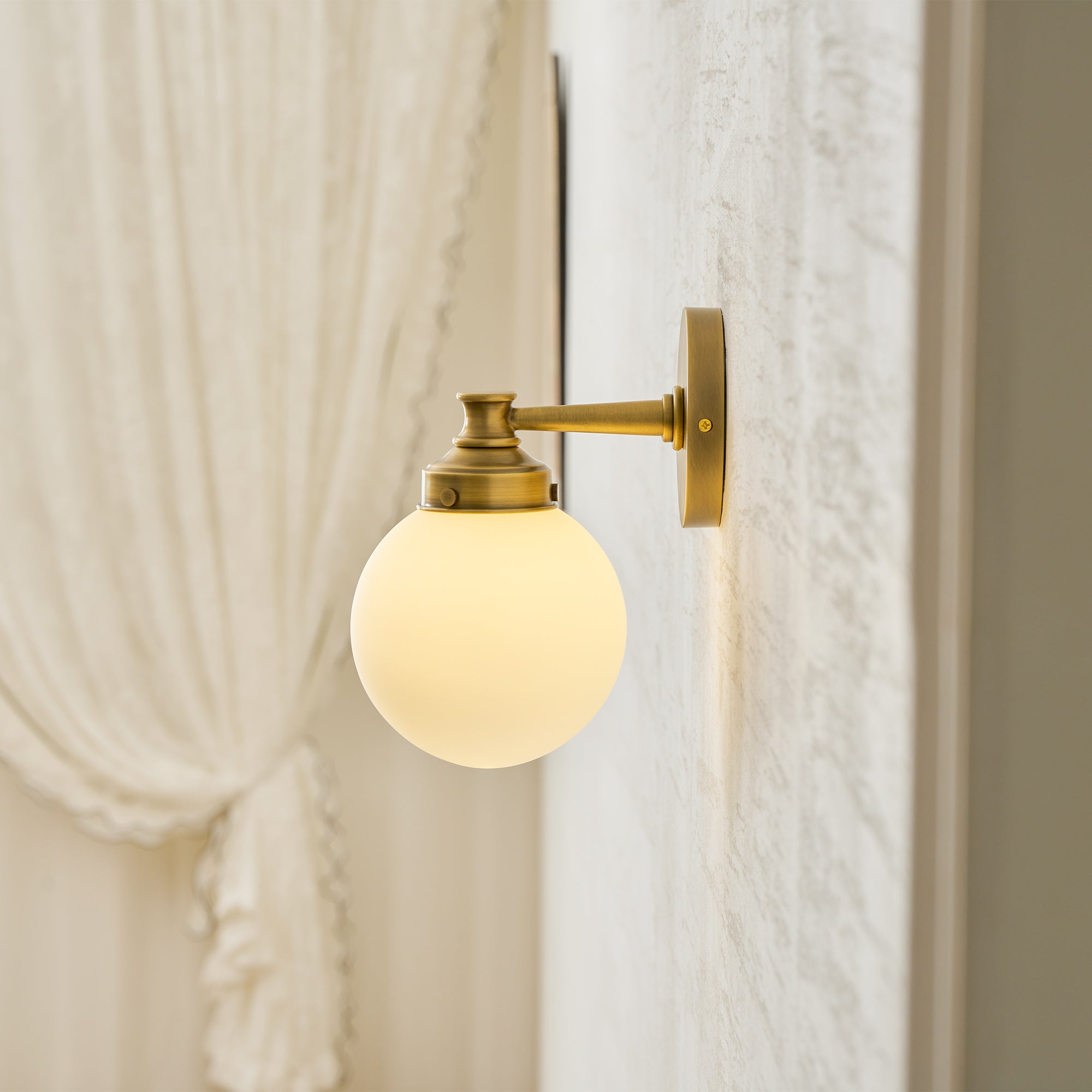 Hayes Glass Ball Wall Sconce