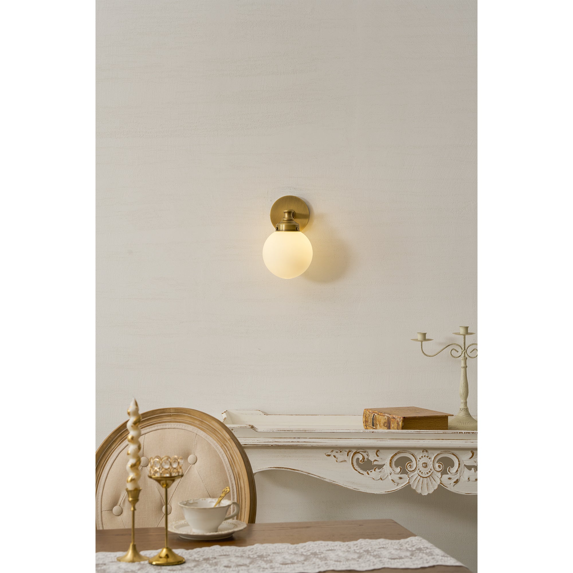 Hayes Glass Ball Wall Sconce