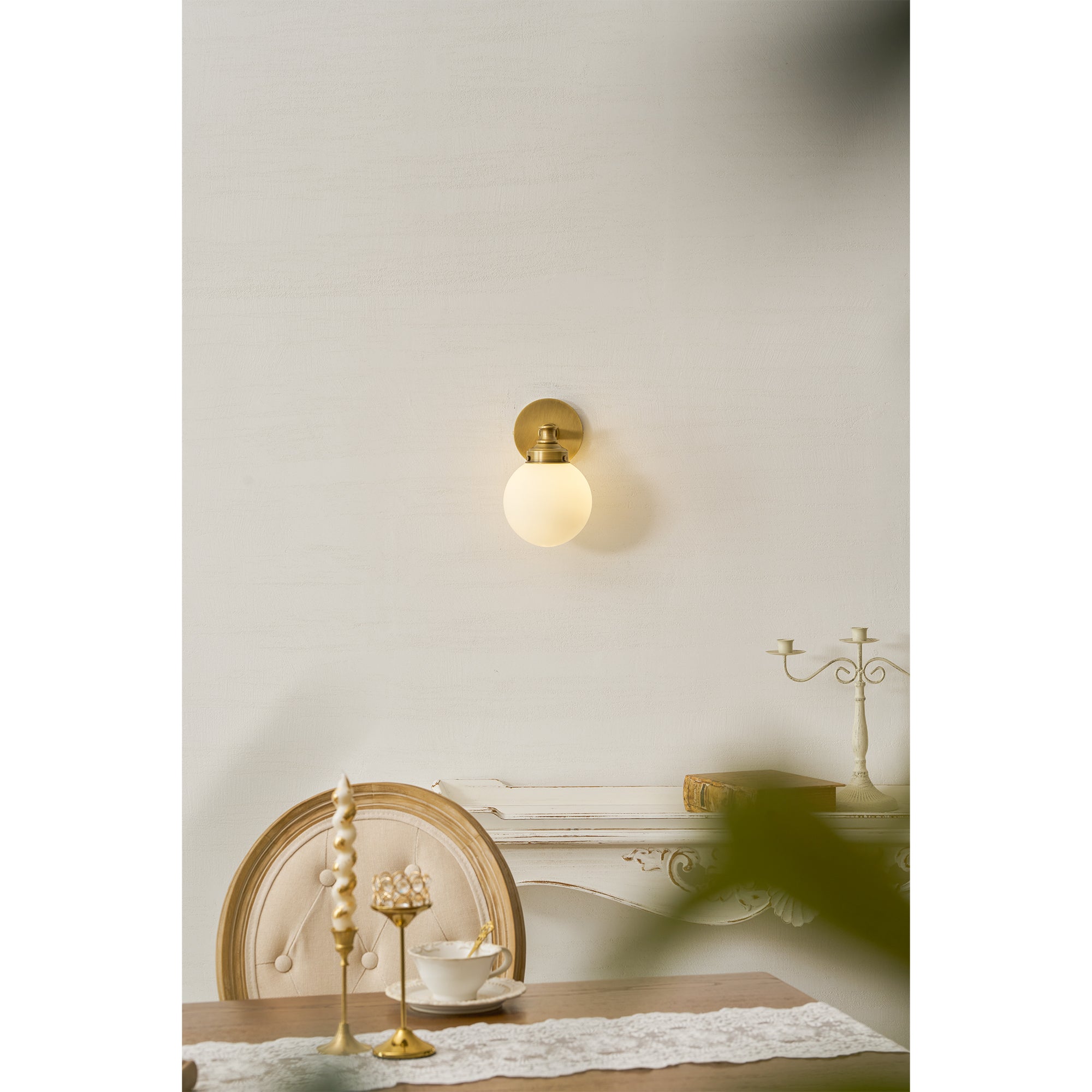 Hayes Glass Ball Wall Sconce