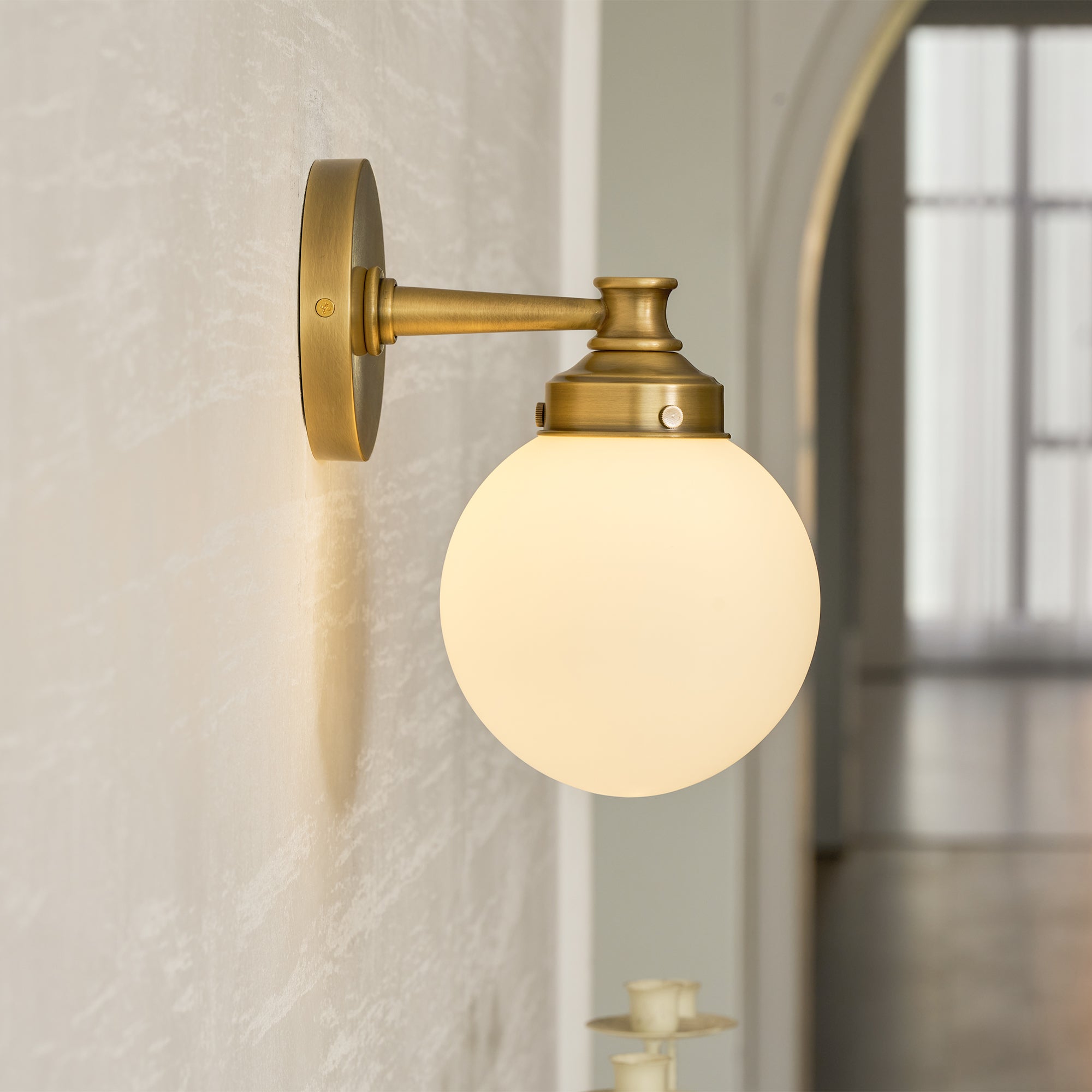 Hayes Glass Ball Wall Sconce