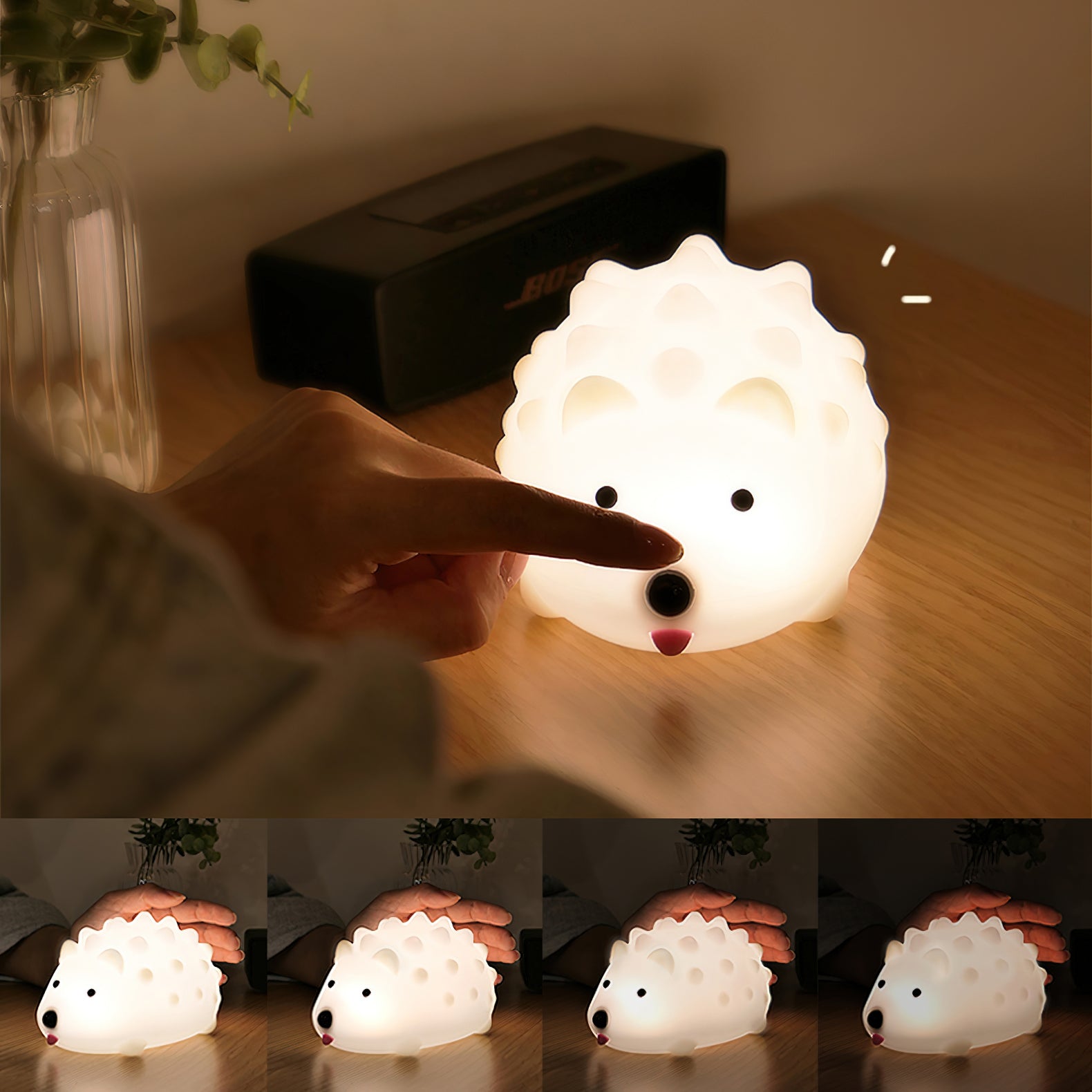 Hedgehog Timing Night Light (built-in battery)