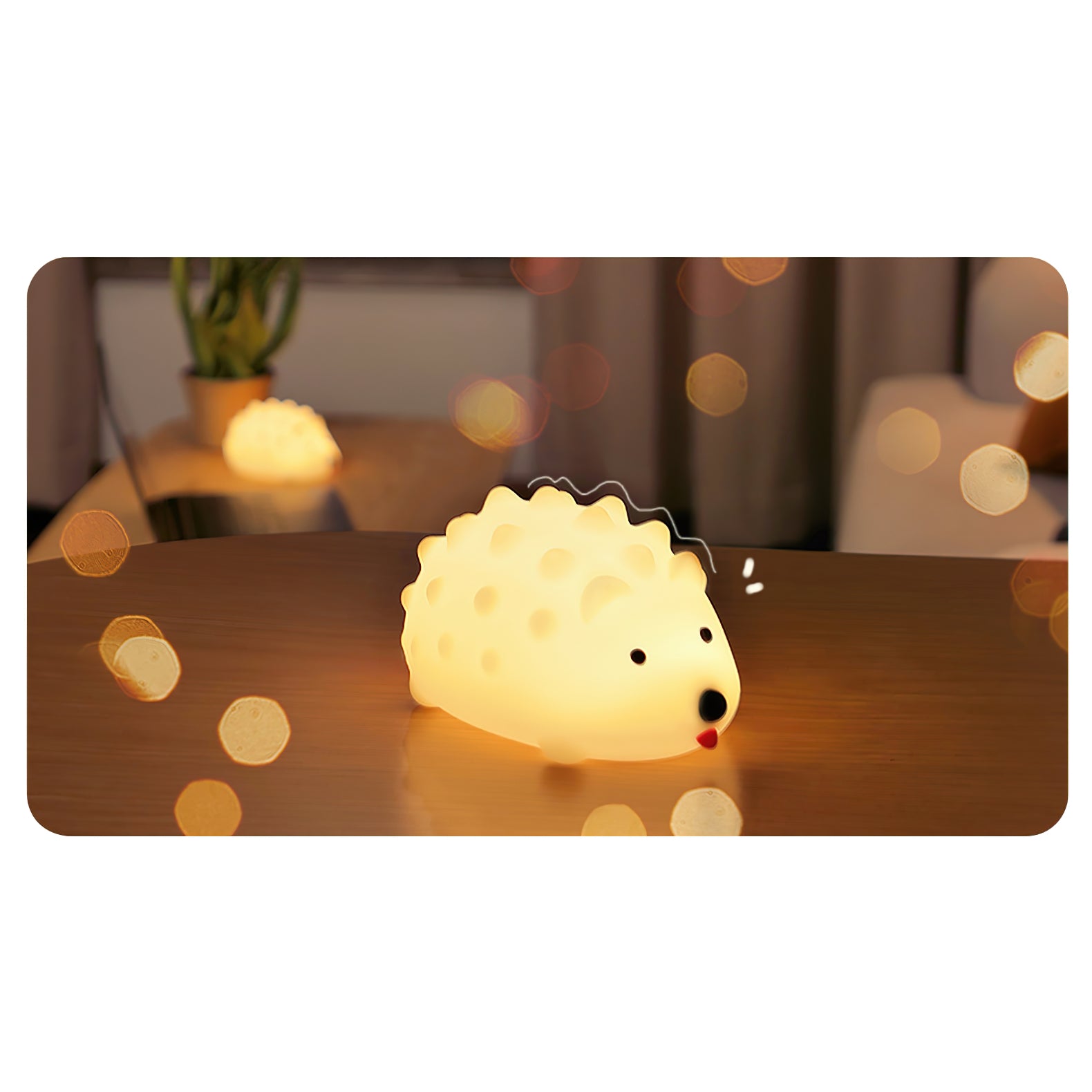 Hedgehog Timing Night Light (built-in battery)