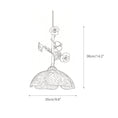 Load image into Gallery viewer, Heirloom Glass Rose Pendant Lamp
