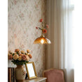 Load image into Gallery viewer, Heirloom Glass Rose Pendant Lamp
