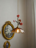 Load image into Gallery viewer, Heirloom Glass Rose Pendant Lamp
