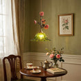 Load image into Gallery viewer, Heirloom Glass Rose Pendant Lamp
