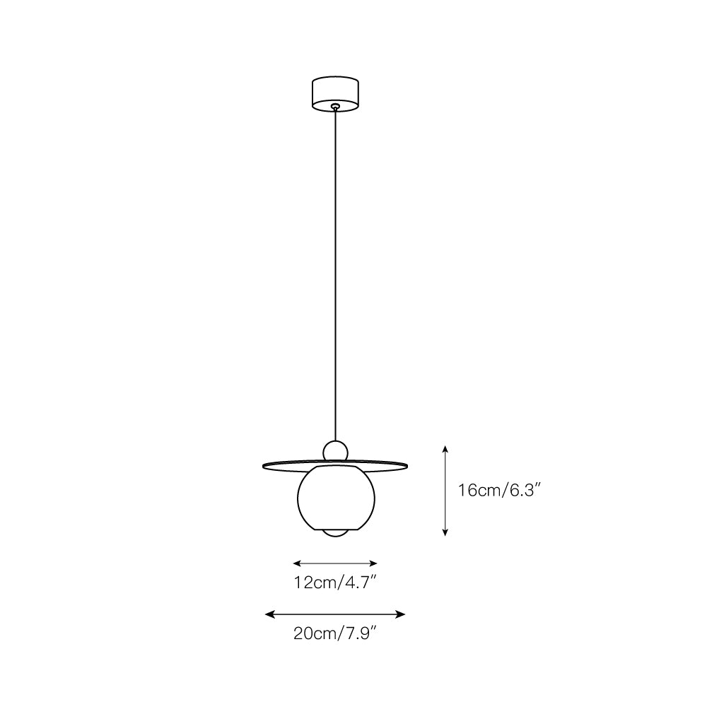 Lampe à suspension à cordon Helios