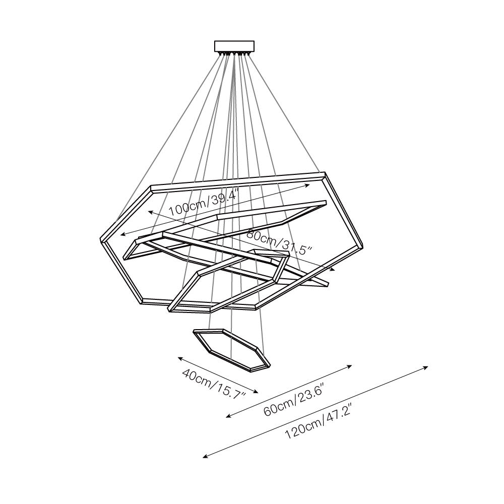 Hexagon Chandelier