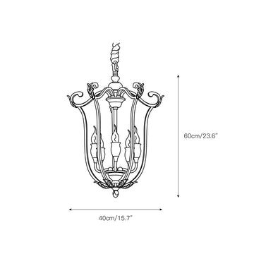 Hillcrest Pendant Light – detail 4 — Dimension drawings 1