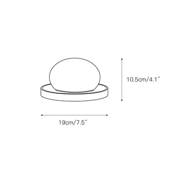 Bolita Alabaster Table Lamp – detail 3 — Dimension drawings 1