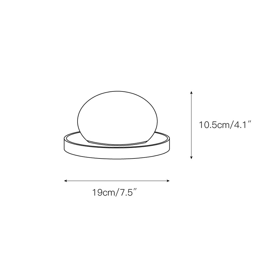Bolita Alabaster Table Lamp – detail 3 — Dimension drawings 1