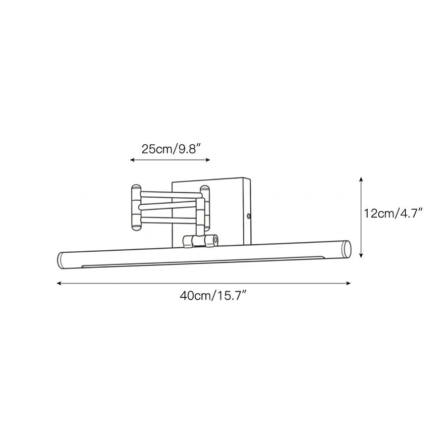 Stave Brass Wall Lamp – detail 3 — Dimension drawings 1