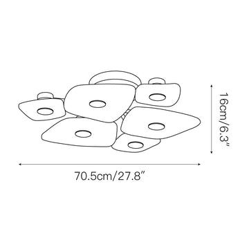 Holmdel Alabaster Ceiling Lamp – detail 3 — Dimension drawings 1