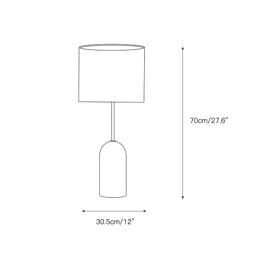 Holt Travertine Table Lamp