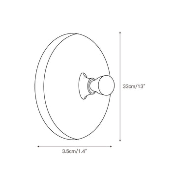Honsel Leuchten Wall Lamp – detail 3 — Dimension drawings 1