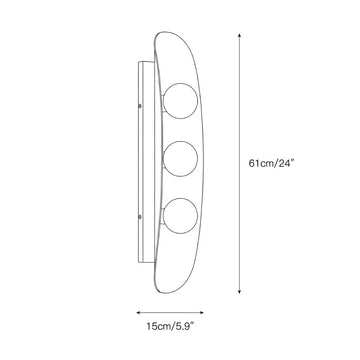 Hopper Wall Lamp – detail 5 — Dimension drawings 2