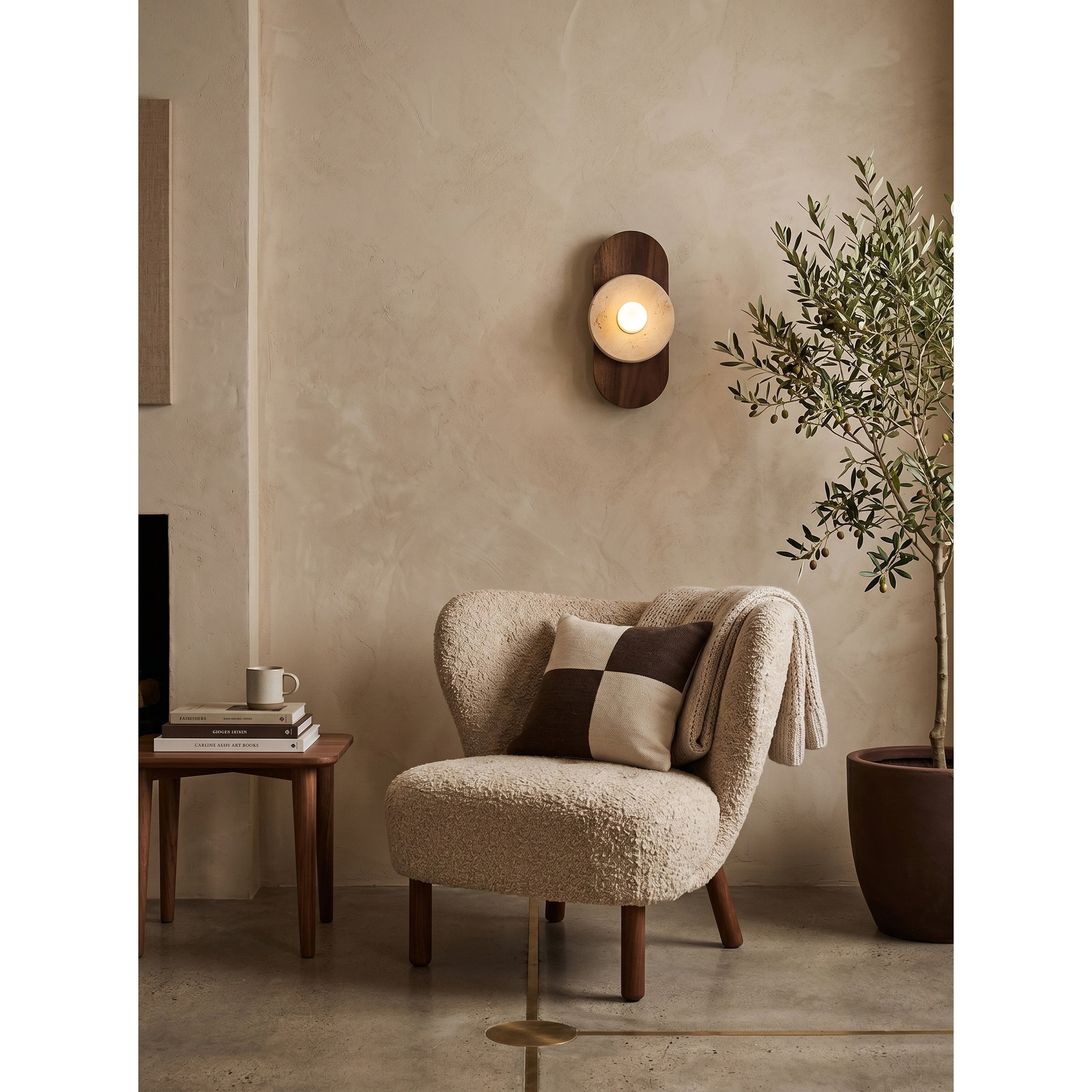 Horizon Travertine Wall Sconce
