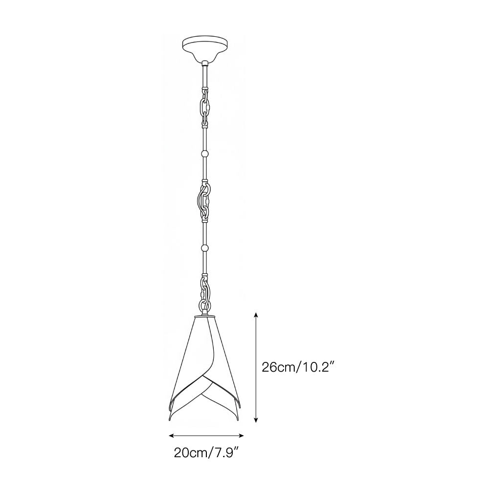 Horse Hoof Piel Pendant Lamp