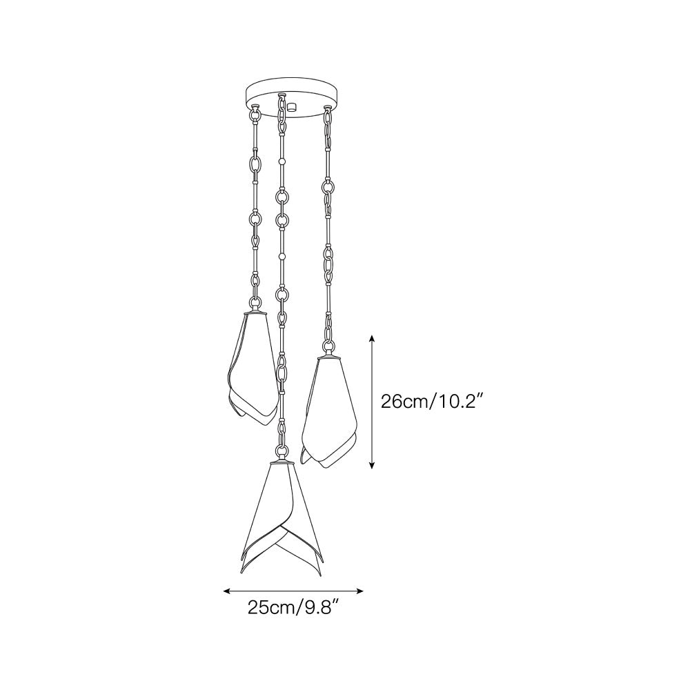 Horse Hoof Piel Pendant Lamp