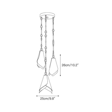 Horse Hoof Piel Pendant Lamp – detail 4 — Dimension drawings 2