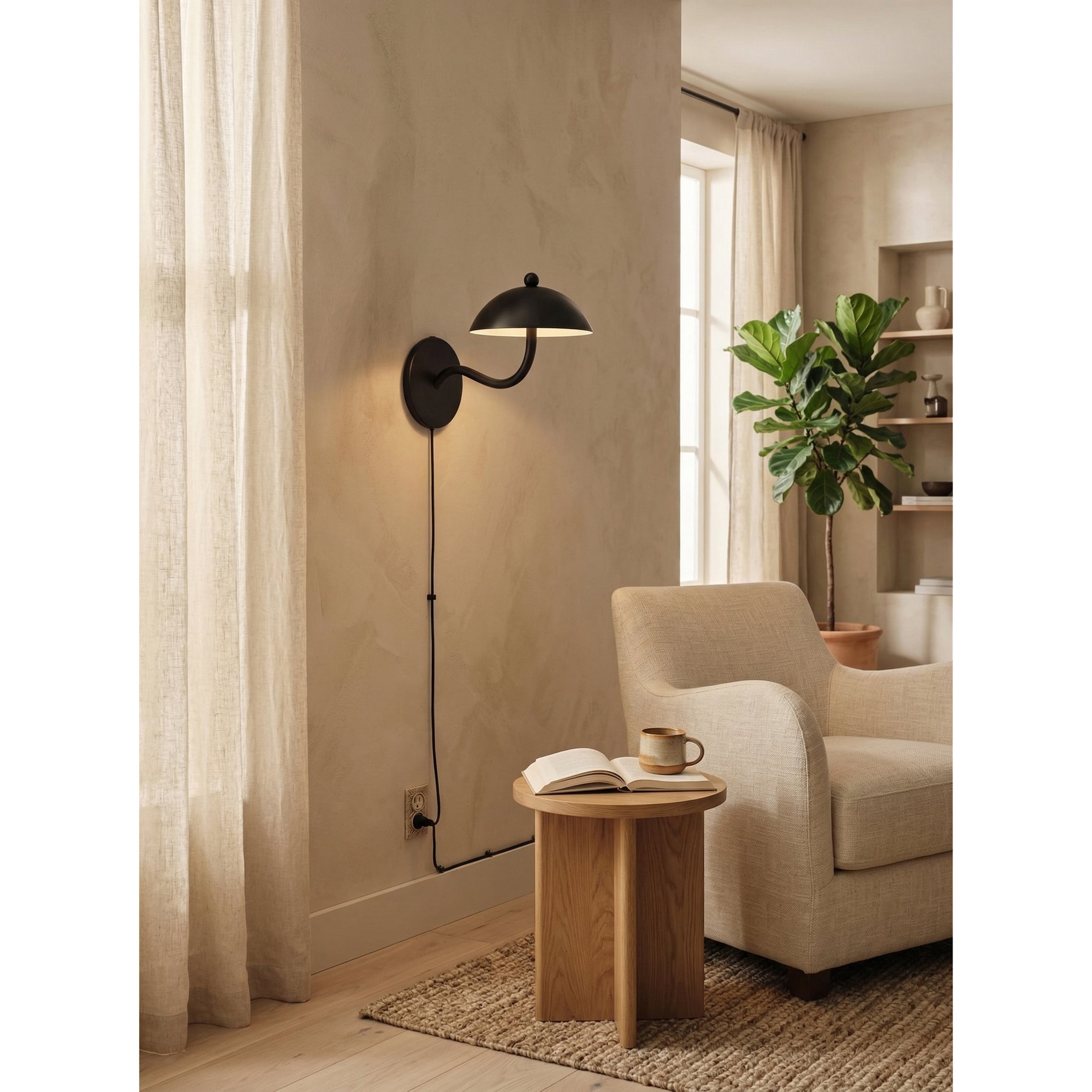 Ripple Plug-in Wall Lamp