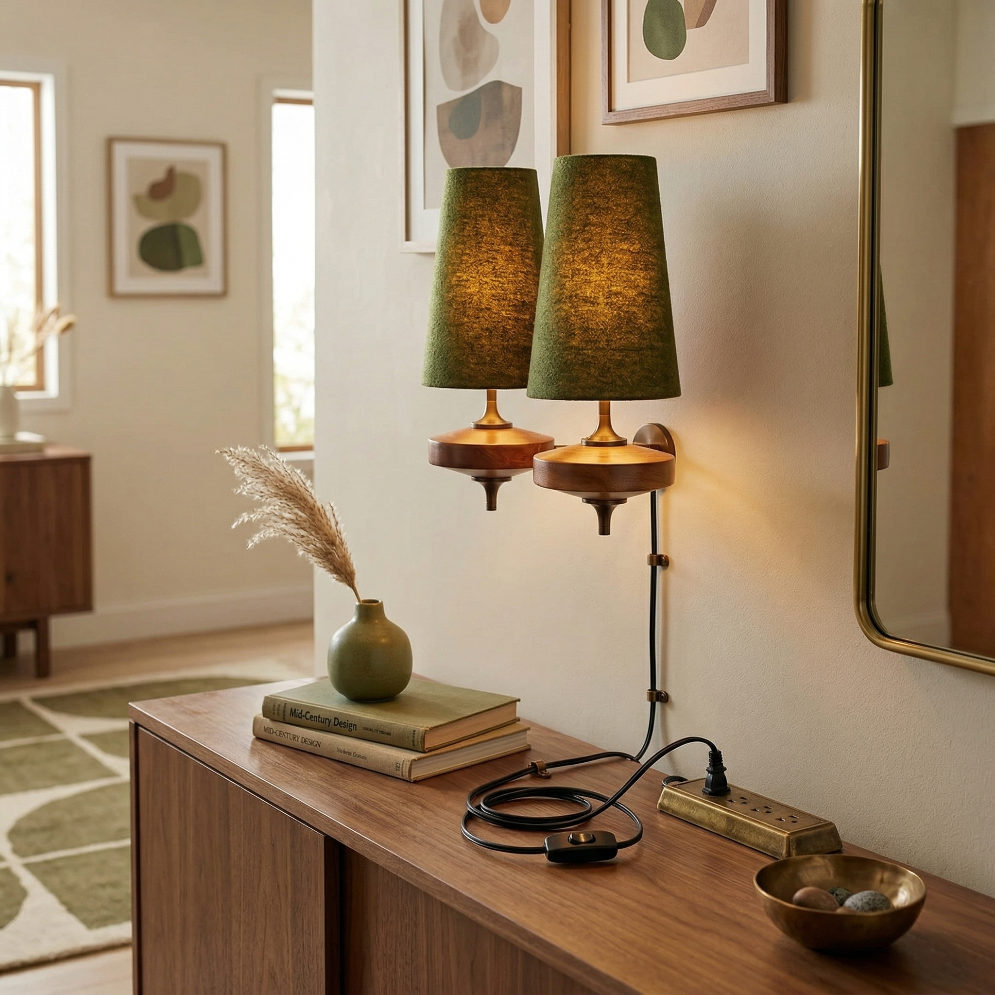 Hour Rho Plug-in Wall Lamp