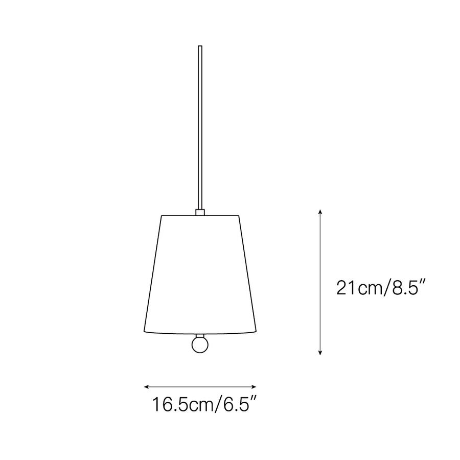 House Cord Pendant Lamp – detail 3 — Dimension drawings 1