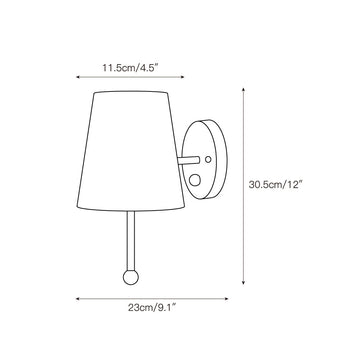 House Wall Lamp – detail 3 — Dimension drawings 1
