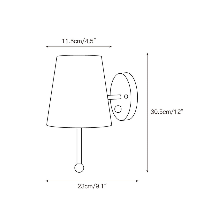 House Wall Lamp – detail 3 — Dimension drawings 1