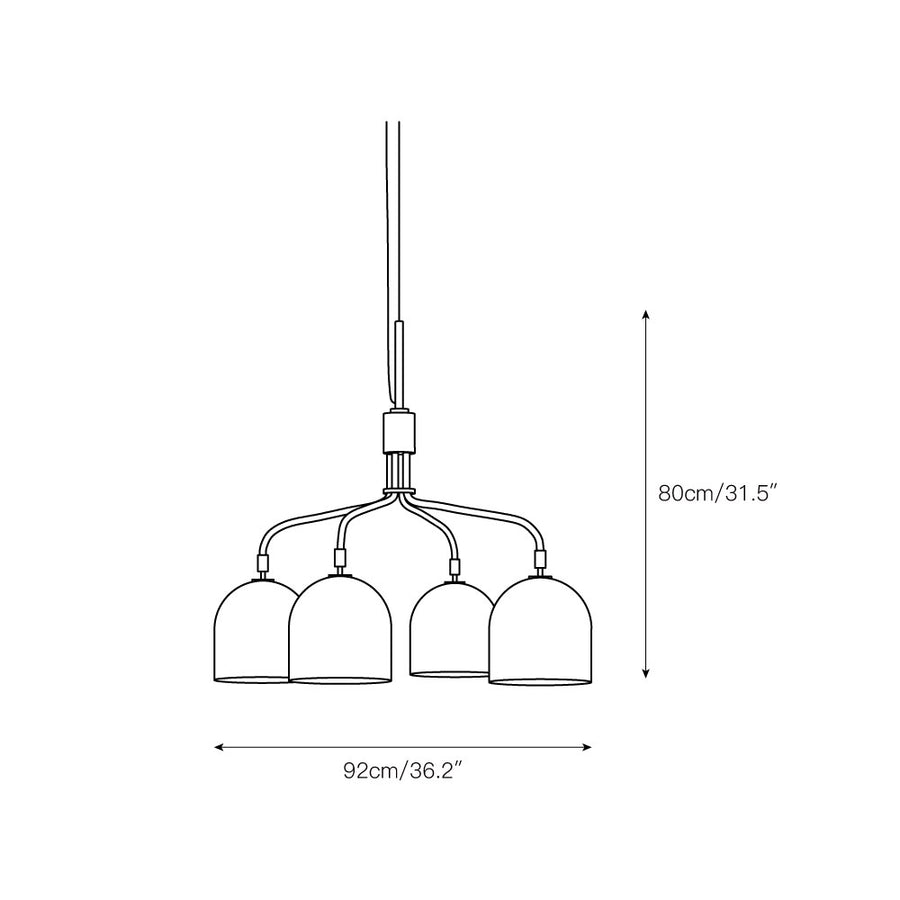 Howard Chandelier – detail 3 — Dimension drawings 1