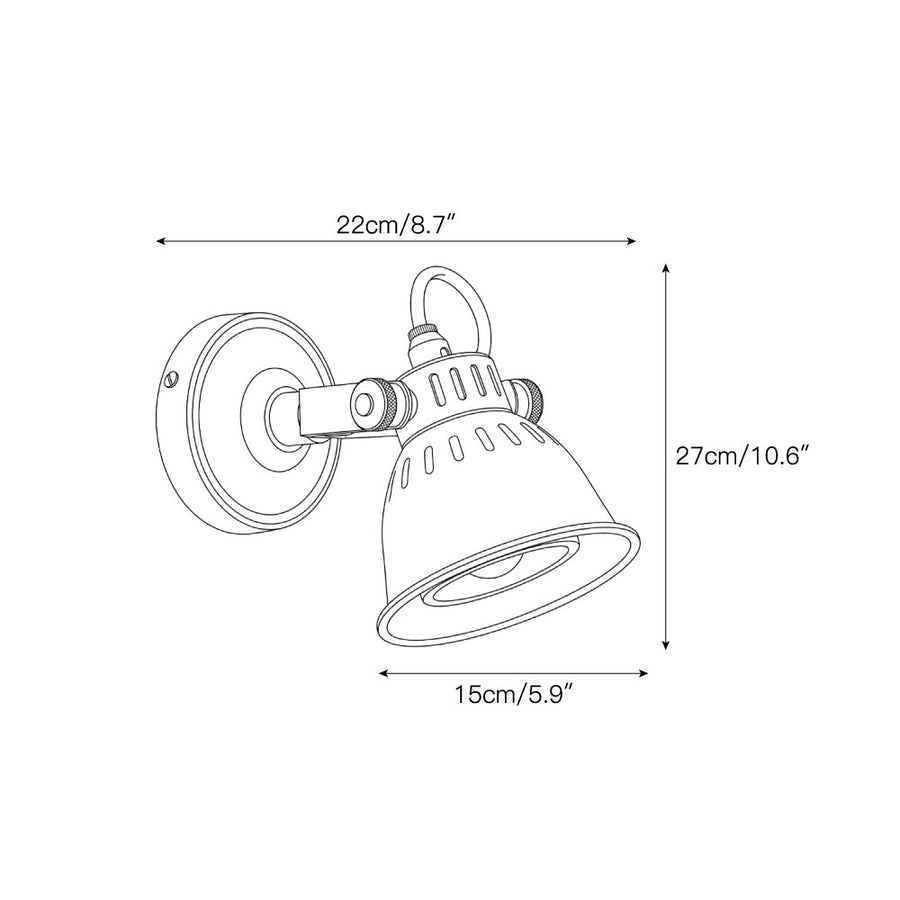 Humph Wall Sconce — Dimension drawings 1