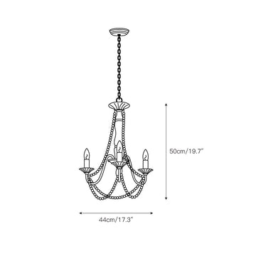 Hunter Teren Pendant Lamp – detail 3 — Dimension drawings 1