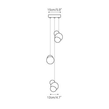 Ice Pier Pendant Lamp – detail 4 — Dimension drawings 2