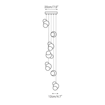 Ice Pier Pendant Lamp – detail 6 — Dimension drawings 4