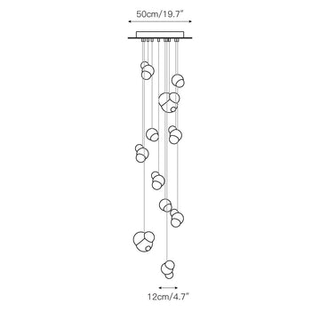 Ice Pier Pendant Lamp – detail 7 — Dimension drawings 5