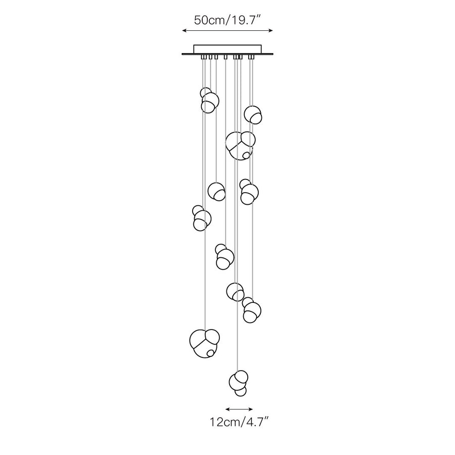 Ice Pier Pendant Lamp – detail 7 — Dimension drawings 5