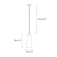 Load image into Gallery viewer, Industrial Cascade Chain Alabaster Chandelier
