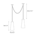 Load image into Gallery viewer, Industrial Cascade Chain Alabaster Chandelier
